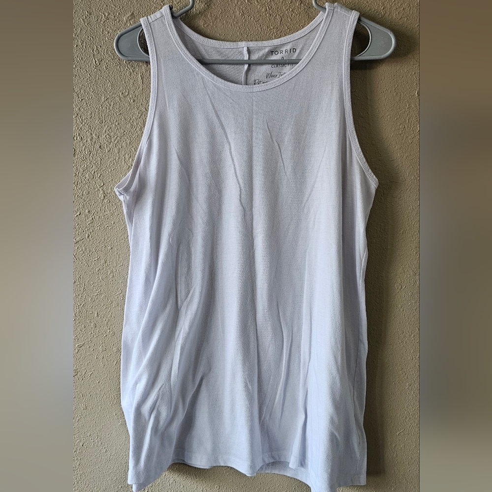 Torrid Classic Fit‎ White Tank Euc